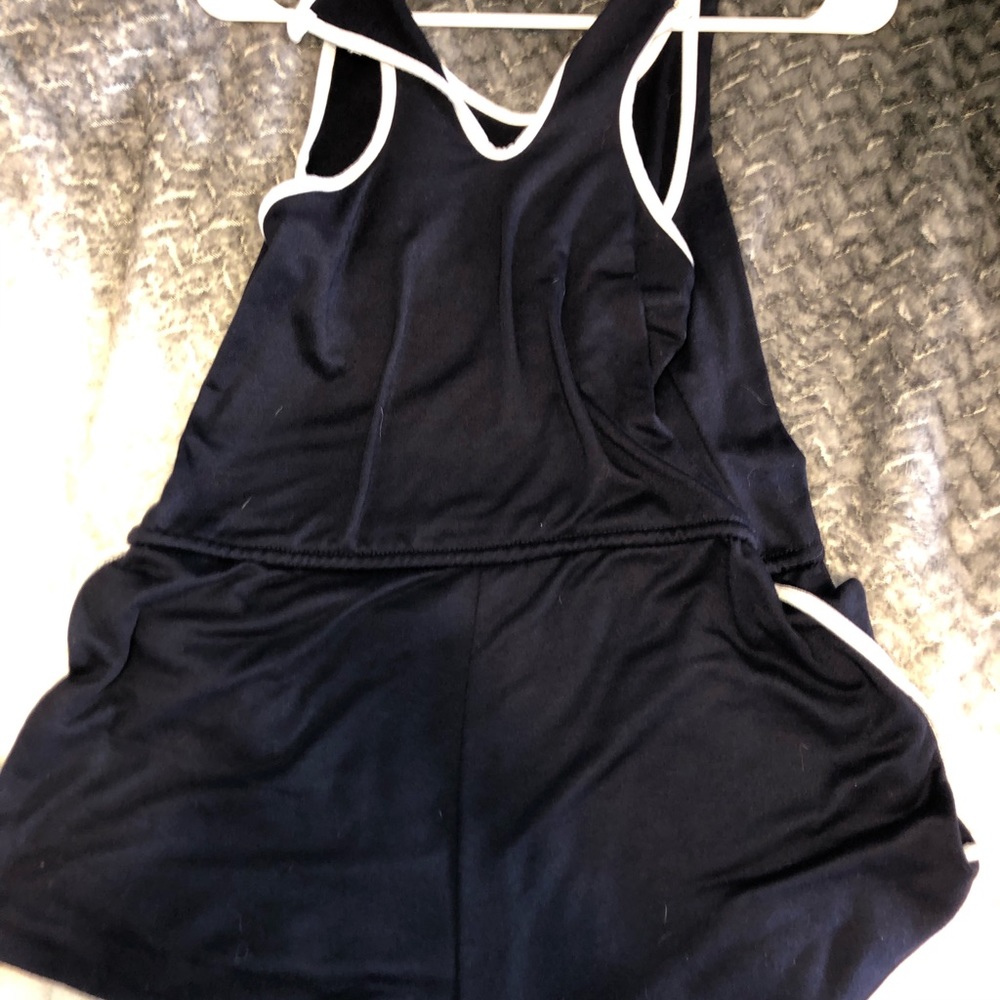 Navy blue romper